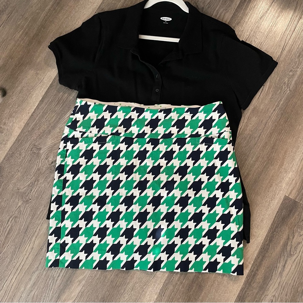 Houndstooth Golf Skort